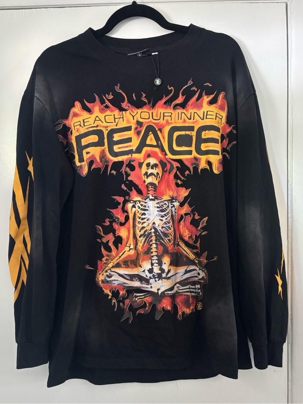 Hellstar NEW oversized long sleeved size S ‘Protect your inner peace’ Tee